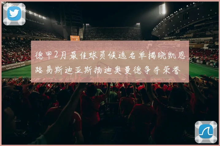 德甲2月最佳球员候选名单揭晓凯恩路易斯迪亚斯扬迪奥曼德争夺荣誉
